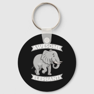 Fantastisk Elephants Zoo Circus Elephant Konservat Nyckelring