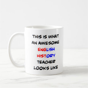 fantastisk enastående historielärare kaffemugg
