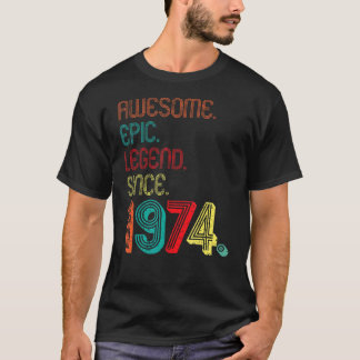 Fantastisk Epic Legend sedan 1974 48 år gammal 48 T Shirt