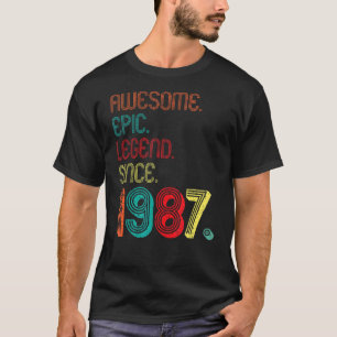 Fantastisk Epic Legend sedan 1987 35 år gammal 35e T Shirt