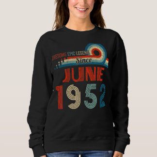 Fantastisk Epic Legend sedan juni 1952 70:e födels T Shirt