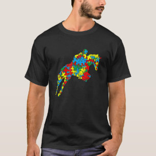 Fantastisk Equestrian Autism Sport Autism Awarenes T Shirt