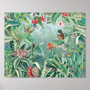 Fantastisk Fabulous Tropikernas Rainforest Poster