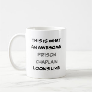 fantastisk fängelsechaplain kaffemugg