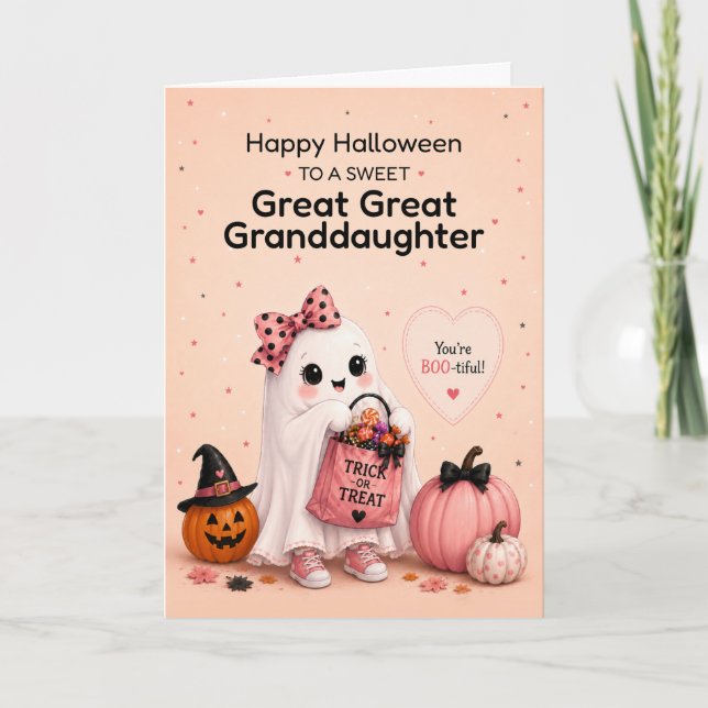 Fantastisk Fantastisk Barnbarnsdotter Halloween Sö Kort (Framsida)