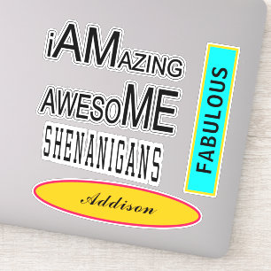 Fantastisk Fantastisk Shenanigans Fabulous Add Nam Klistermärken