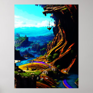 Fantastisk Fantasy liggande 914 Poster
