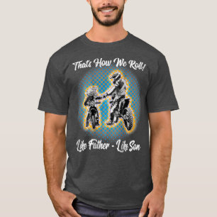 Fantastisk Far som son Dirt Bike Motocross T Shirt