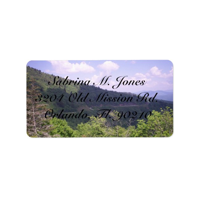 Fantastisk Far Titta på blå ridge Adressetikett (Framsidan)