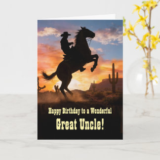 Fantastisk Farbror Country Western Cowboy Inspirer Kort