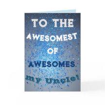 Fantastisk farbror Helgdag Card