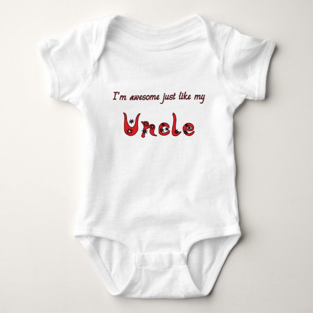 Fantastisk farbror t shirt (Framsida)