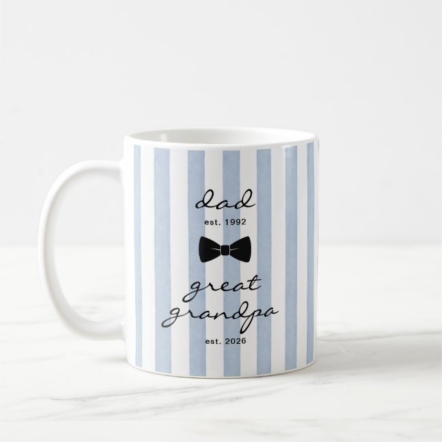 Fantastisk farfar Mugg Blå Båge Present (Vänster)