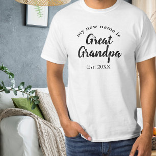 Fantastisk farfar uppnår nytt familjemilstolpe t shirt