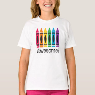 Fantastisk Färg T-Shirt for Girls - Anpassa