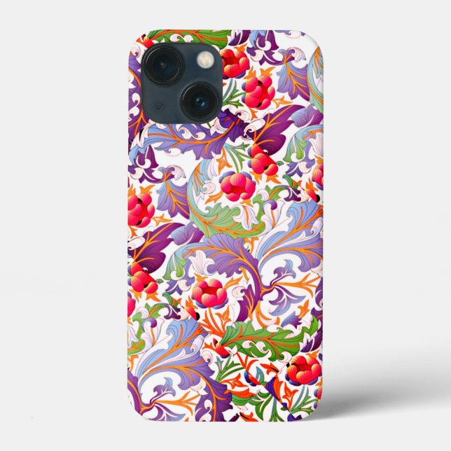 Fantastisk färgad blommor Fodral-Mate iphone case (Baksida)