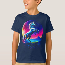 Fantastisk Färgrik Enhörning Vildmarks Pojke T Shirt