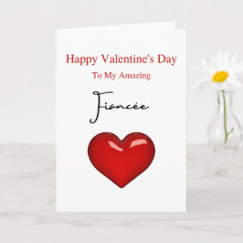 Fantastisk Fiancée Valentindagen Kort