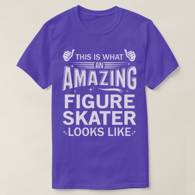Fantastisk Figur Skater T Shirt (Design framsida)