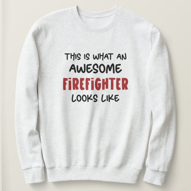 Fantastisk Firefighter Funny Firefighter T Shirt (Design framsida)