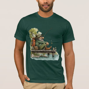 Fantastisk Fiskare Lat Dag Fiske T Shirt