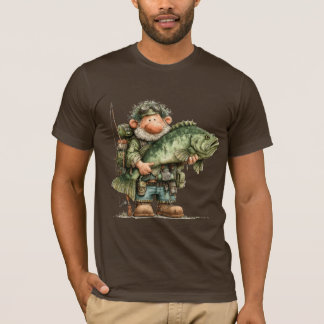 Fantastisk Fiskare Lat Dag Fiske T Shirt