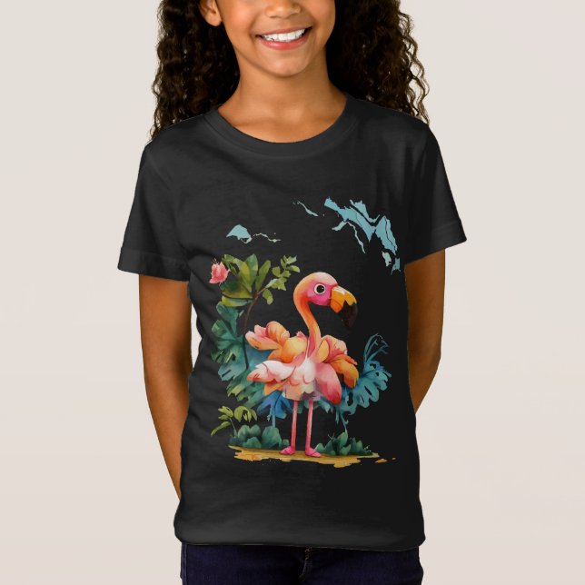 Fantastisk Flamingo  T Shirt (Framsida)