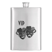 Fantastisk flask med teaterdesign och monogram