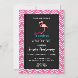 Fantastisk Flock med Rosa Flamingo Födelsedag Inbjudningar
