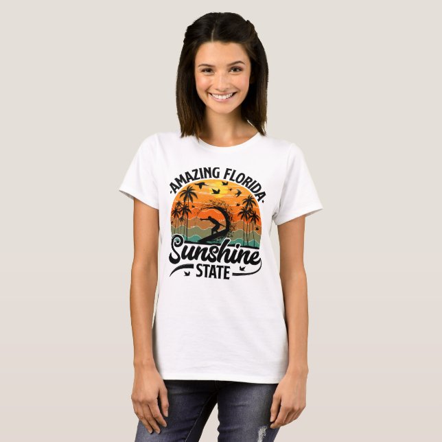 Fantastisk Florida sunshine state T Shirt (Hel framsida)