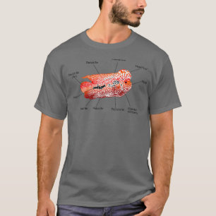Fantastisk Flowerhorn Anatomy T Shirt