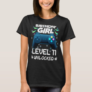 Fantastisk födelsedag för flickor på 11-nivå olåst t shirt
