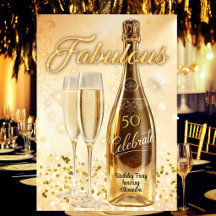 Fantastisk Födelsedagsfest Guld Champagneglas