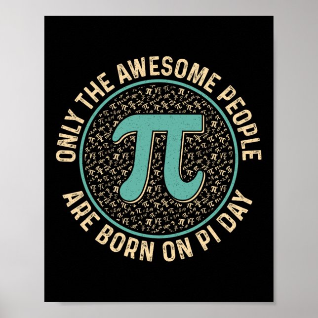 Fantastisk-folket föddes på pi-dagen-födelsedagen  poster (Framsidan)