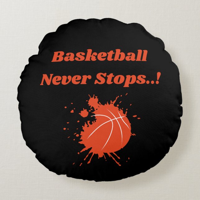 Fantastisk för basketboll fläkt rund kudde (Framsidan)