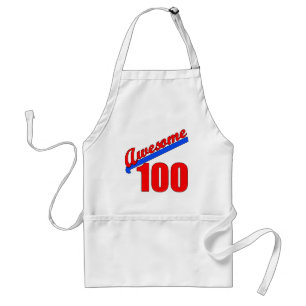 Fantastisk för fantastisk 100 på 100 gammala år förkläde