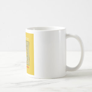 Fantastisk för vacker gyllene gult kaffemugg