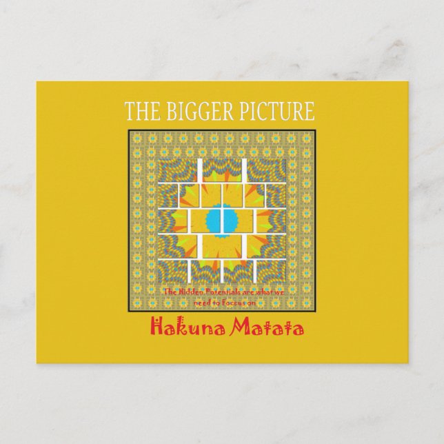 Fantastisk för vacker gyllene gult vykort (Framsida)