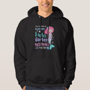 Fantastisk Förskole Mermaid 1:a Första Dag På Förs Hoodie