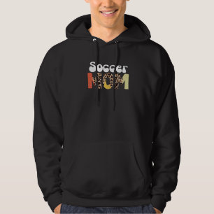 Fantastisk fotbollsmamma leopard Fotbollsmamma mo Hoodie