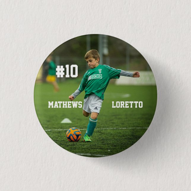 Fantastisk Foton och nummer för fotbollsspelare Lä Knapp (Framsida)