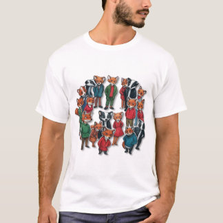Fantastisk Fox Main Characters Art T Shirt
