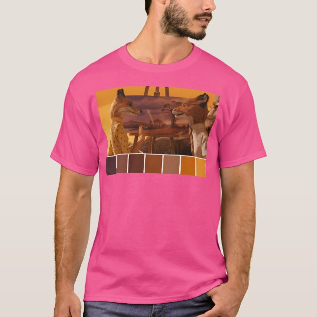 Fantastisk Fox Palette T Shirt (Framsida)