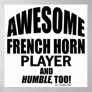 Fantastisk Fransk Horn Player Poster