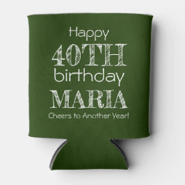 Fantastisk Funny Lycklig, 40:e födelsedag, Grönt f
