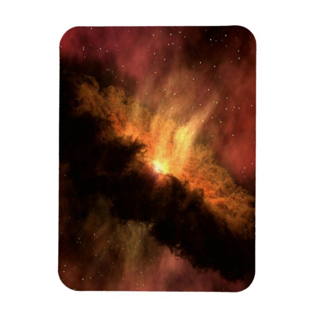 FANTASTISK GALAXY MED LJUSSTRAR MAGNET (Vertikal)