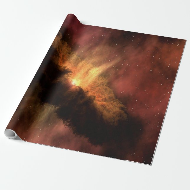 FANTASTISK GALAXY MED LJUSSTRAR PRESENTPAPPER (Utrullad)