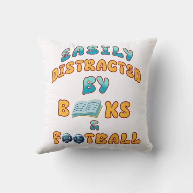 Fantastisk gåva till dem som kärlek bokar & Footba Kudde (Baksida)