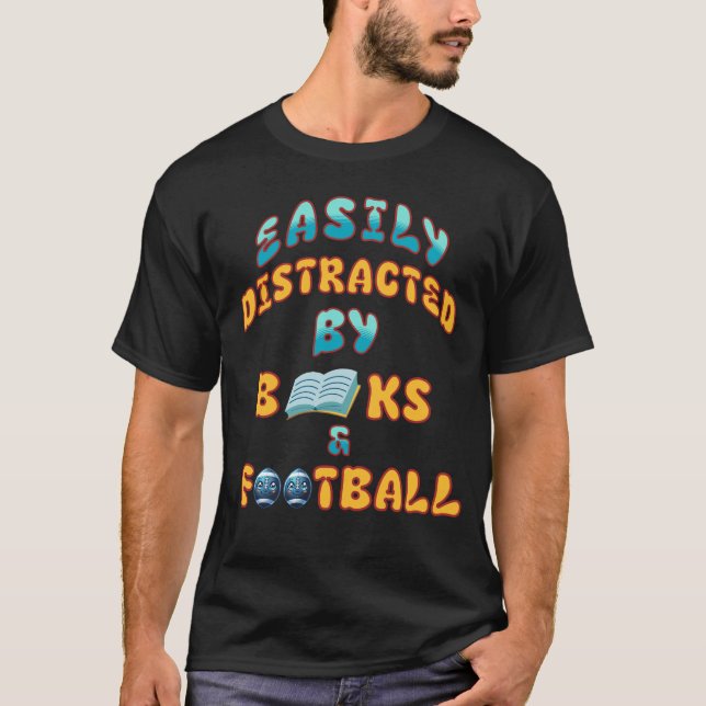 Fantastisk gåva till dem som kärlek bokar & Footba T Shirt (Framsida)
