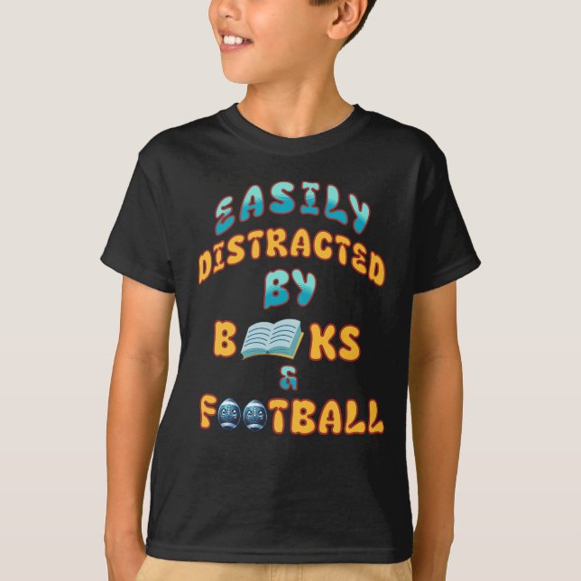 Fantastisk gåva till dem som kärlek bokar & Footba T Shirt (Framsida)